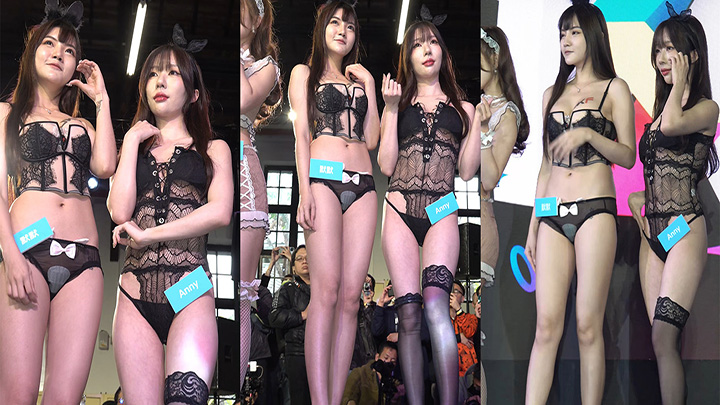 台湾成人展模特带着卫生巾出台